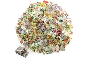 400 Sheets Vintage Flower Scrapbook Paper: Adorn Your Memories with Botanical Elegance