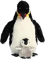 Vista 5 de Aurora World pingüino emperador con bebé, 12 pulgadas