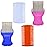 zYoung 4 Pcs Head Hair Comb Including 2 Pieces Hair Comb Double Sided 2 Pieces Removal Dandruff Comb with Metal Teeth
