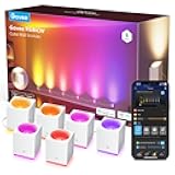 Cube Wall Sconces, RGBIC LED Wall Light Works with Alexa, WiFi Smart Lights for Room Decor, Color Changing Indoor Light Fixture for Bedroom Dining Room, Music Sync, Adjustable Cables, 15ft