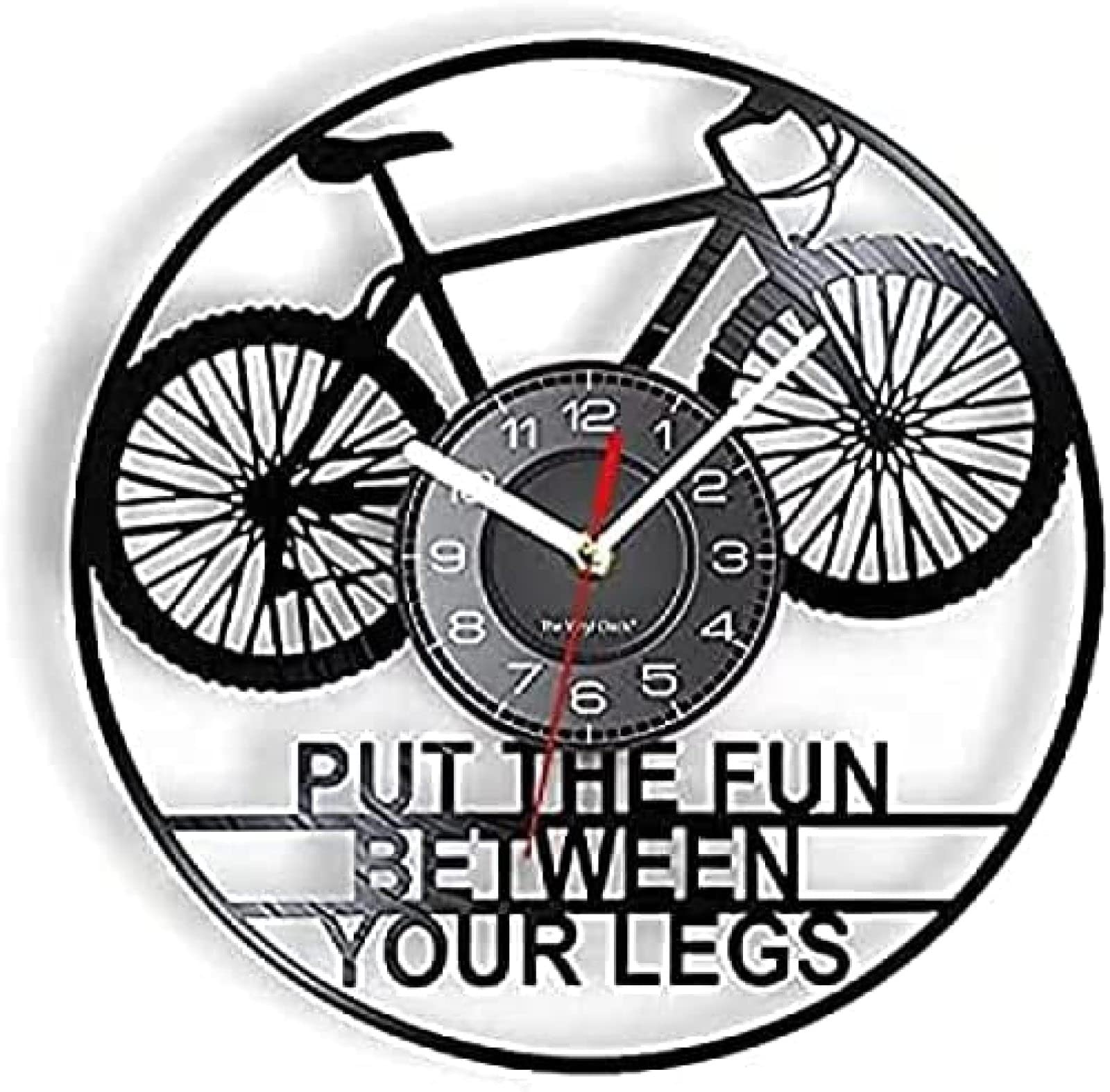 Horloge murale artisanat illustration cadeau idéal passionné de vélo