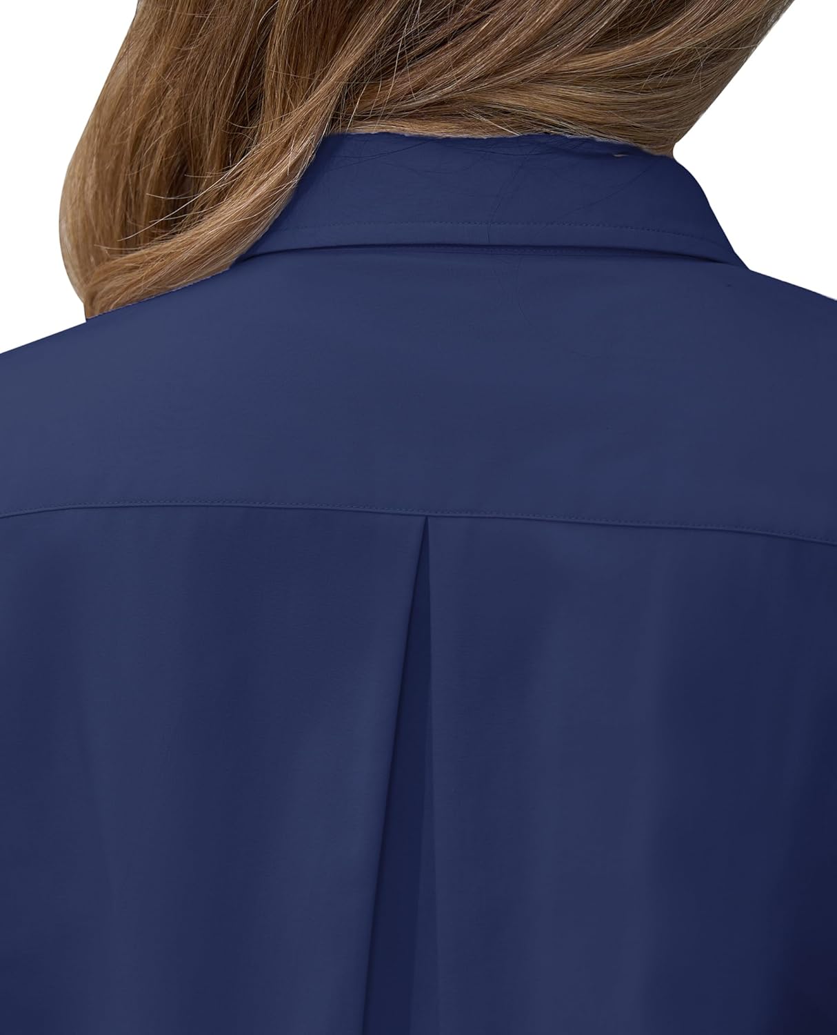 siliteelon Short Sleeve Button Dress Shirts for Women Cotton Button Down Shirts for Women Slim Fit Blouse Top 3/4 Sleeve - Image 5