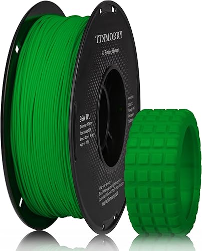 Miniatura 8 de Filamento PETG de 0.069 pulgadas, TINMORRY PETG-Eco - Filamento de impresora 3D compatible con impresora 3D Bambu FDM, carrete de 2.2 libras, color