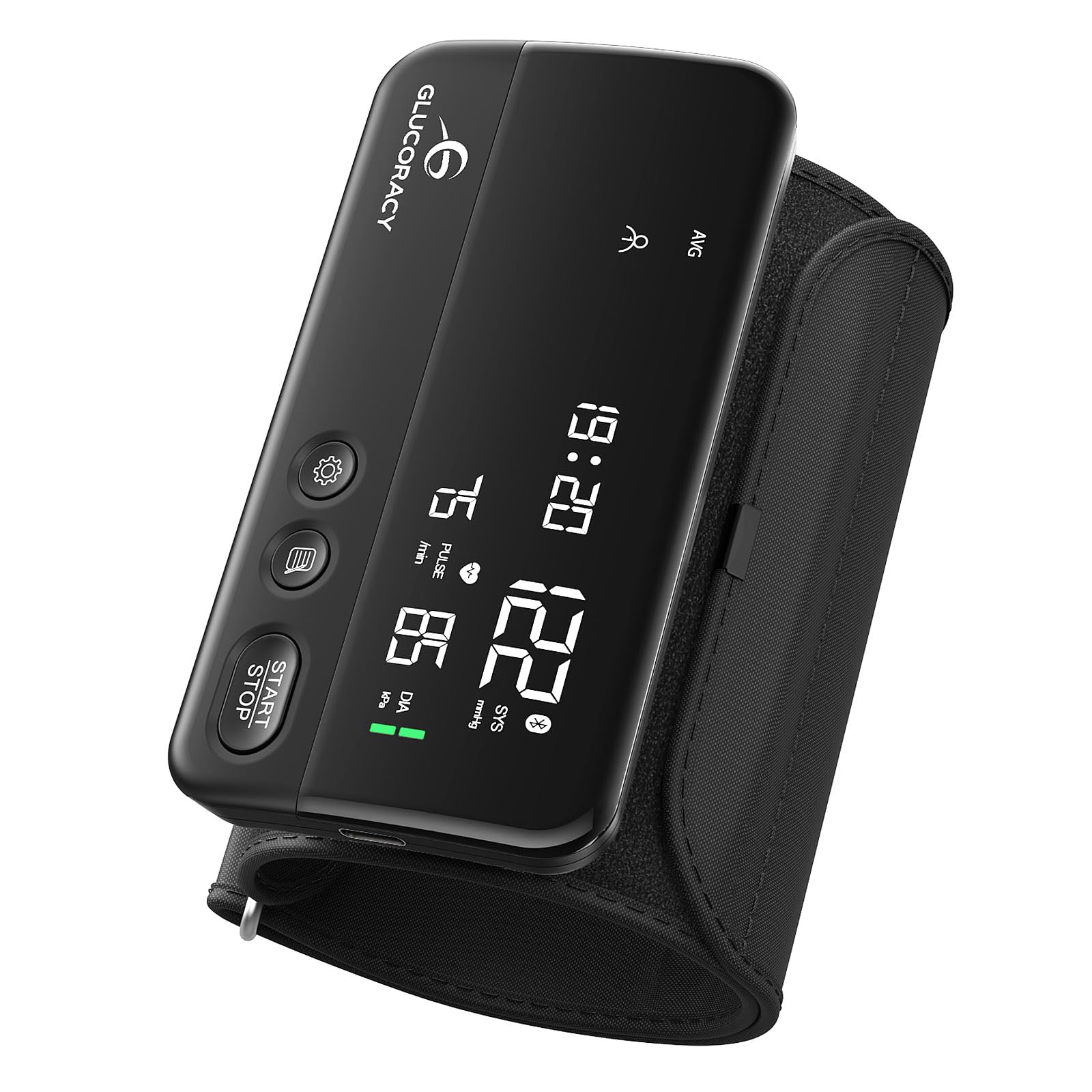 Upper Arm Blood Pressure Monitor, Rechargeable Blood Pressure Machine, Blood Pressure Monitors for Home Use, Portable One-Piece Design, Adjustable Wide Range Arm 10.6"-16.5", Large Display