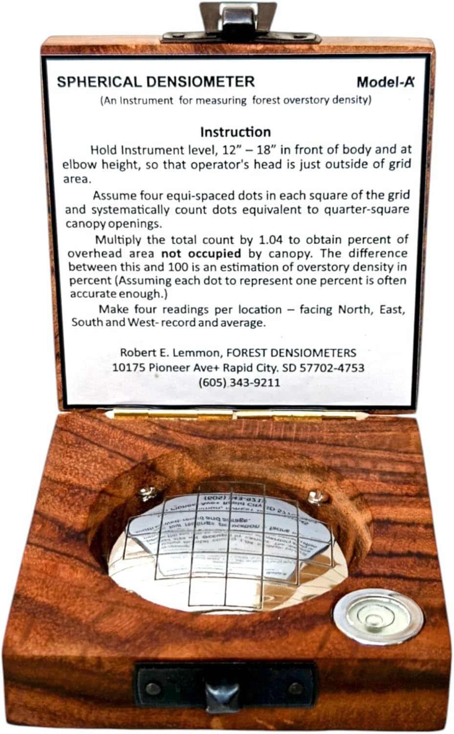 Generic Spherical Crown Densiometer, Convex