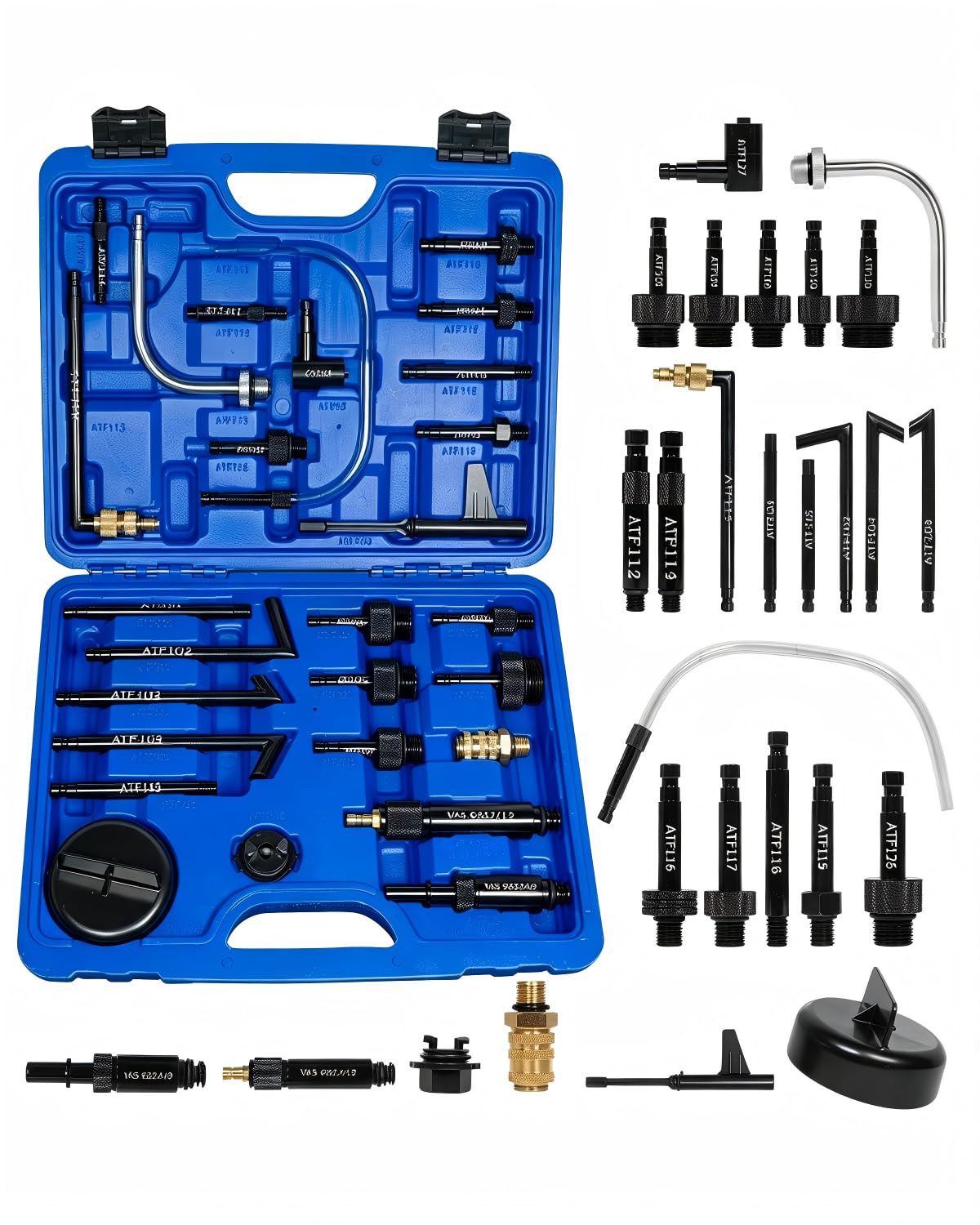 27PCS Transmission Fill Adapter Kit, Aluminium ATF Fluid Fill Adapter Tool