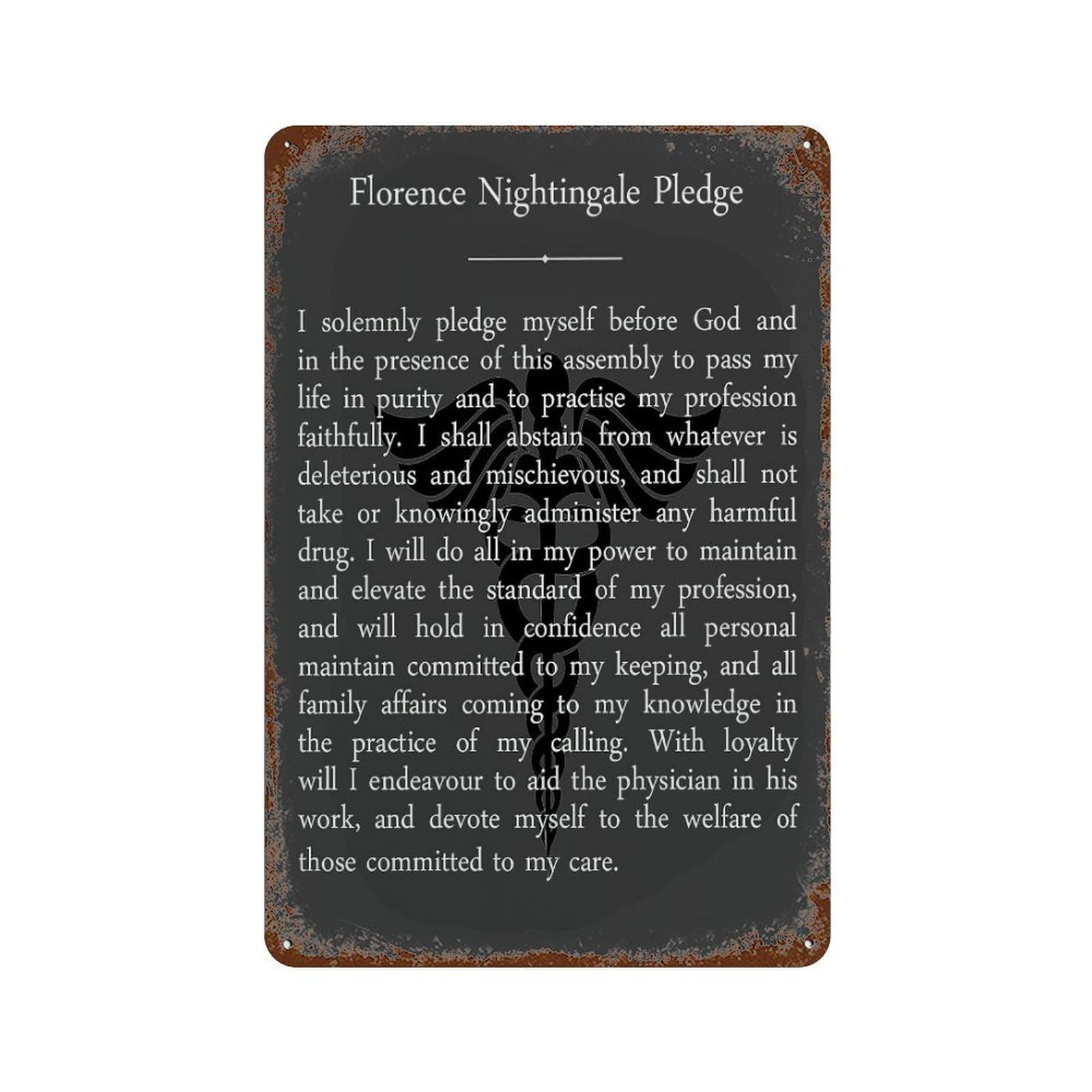 xiaoxiaoshen Florence Nightingale(53) Wall Decor Art Metal Tin Poster Modern Home Decor Art Home Bar Shop Decorations Vintage Sign 30x20cm