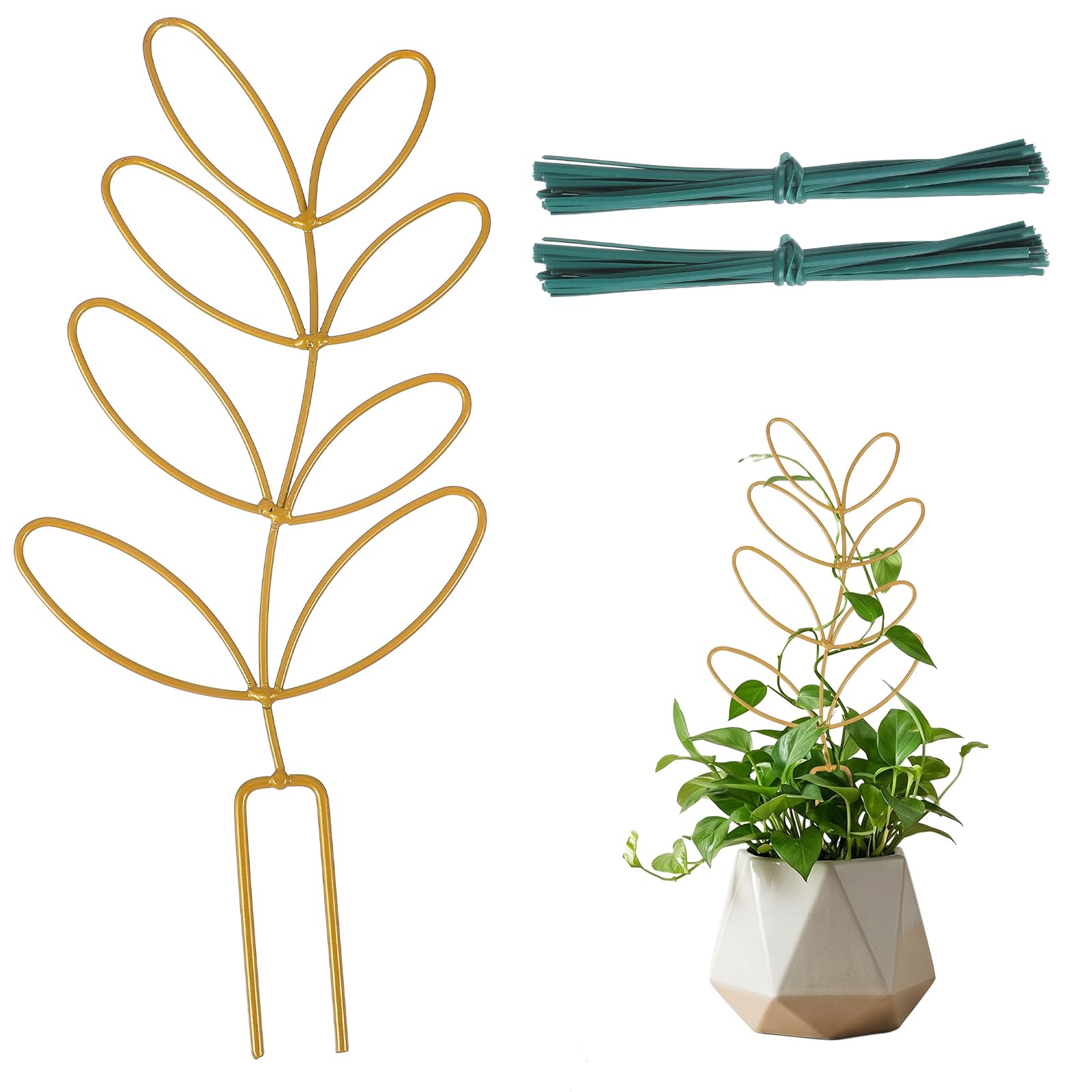 PEOVLVN 12.2 Inch Small Trellis for Potted Plants Indoor Plant Trellis