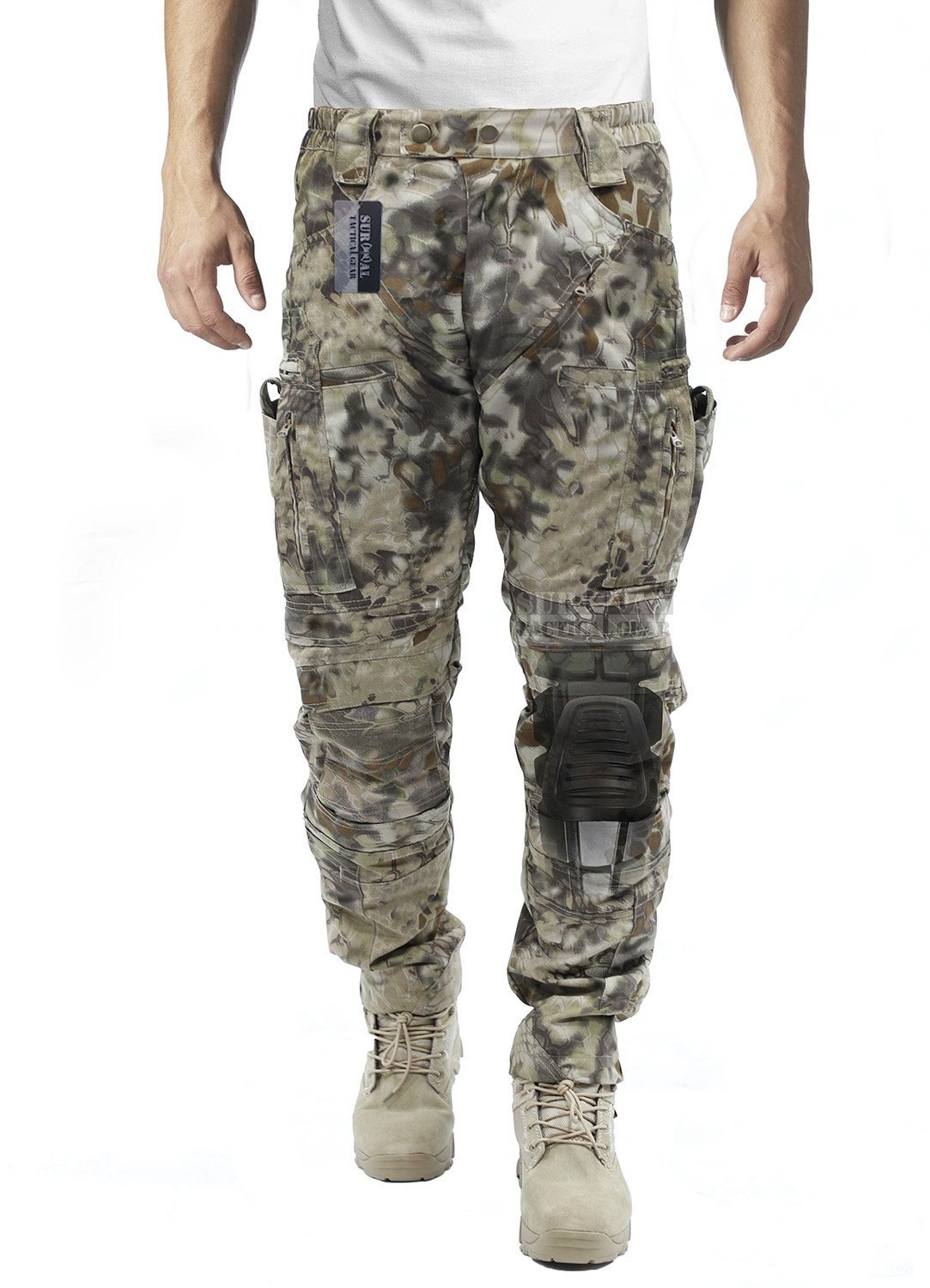 Buy Survival Gear Men's Airsoft Wargame Pants with Knee Protection