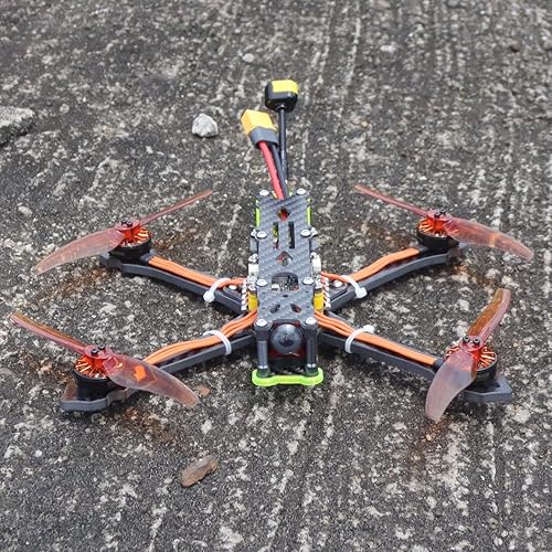 Miniatura 2 de QWinOut Xy-5 8.583 in FPV Racing Drone BNF 3-4S F4 Pro controlador de vuelo 2900KV Motor 45A ESC DIY RC Aviones (con receptor FRSKY)