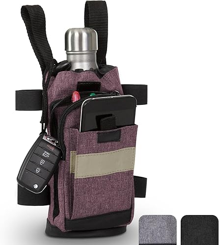 Miniatura 10 de Vive Bolsa de accesorios para muletas y cojines de agarre de mano, bolsa premium resistente al agua para muletas, con soporte para bebidas, 3