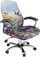 Vista 27 de Xoenoiee Fundas para silla de oficina con estampado de rayas de tigre, funda elástica para silla de juegos de computadora, fundas universales