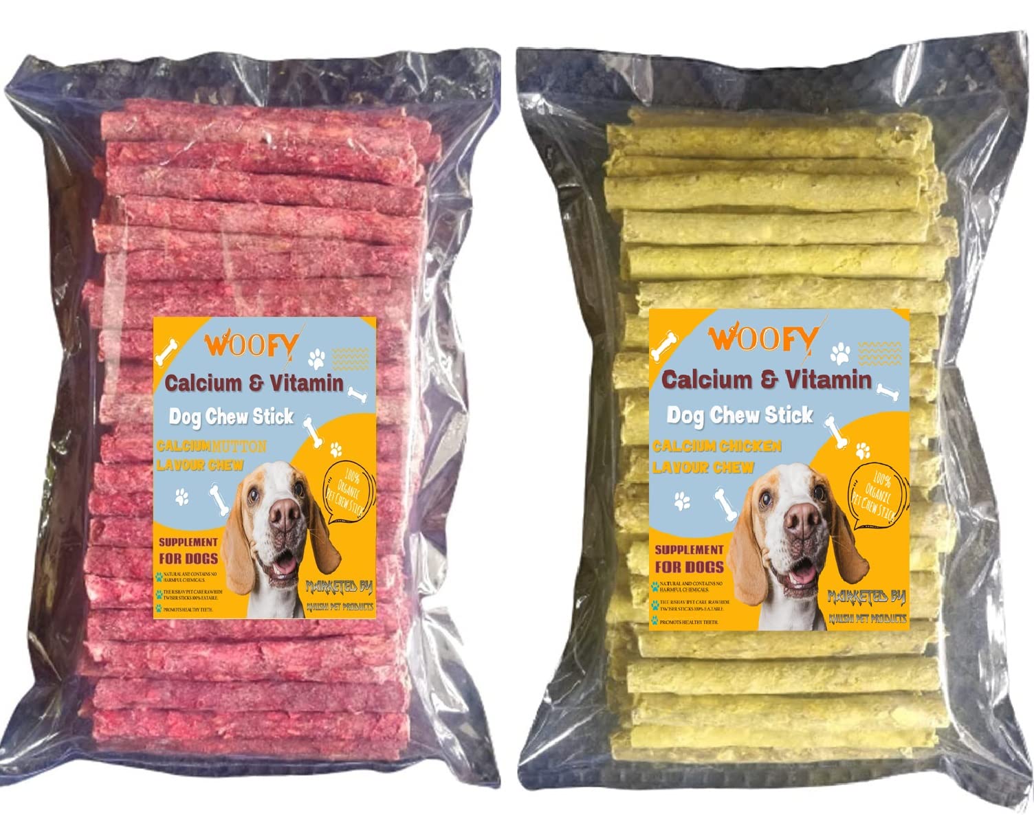 Woofy High Protein Rawhide Chicken and Mutton Flavored Munchy Sticks of All Breed & All Life Stages Dog (Pack of 1.4Kg) (Chicken-700 GM + Mutton-700 GM) (B0BRXYL3GN) Amazon Price History, Amazon Price Tracker