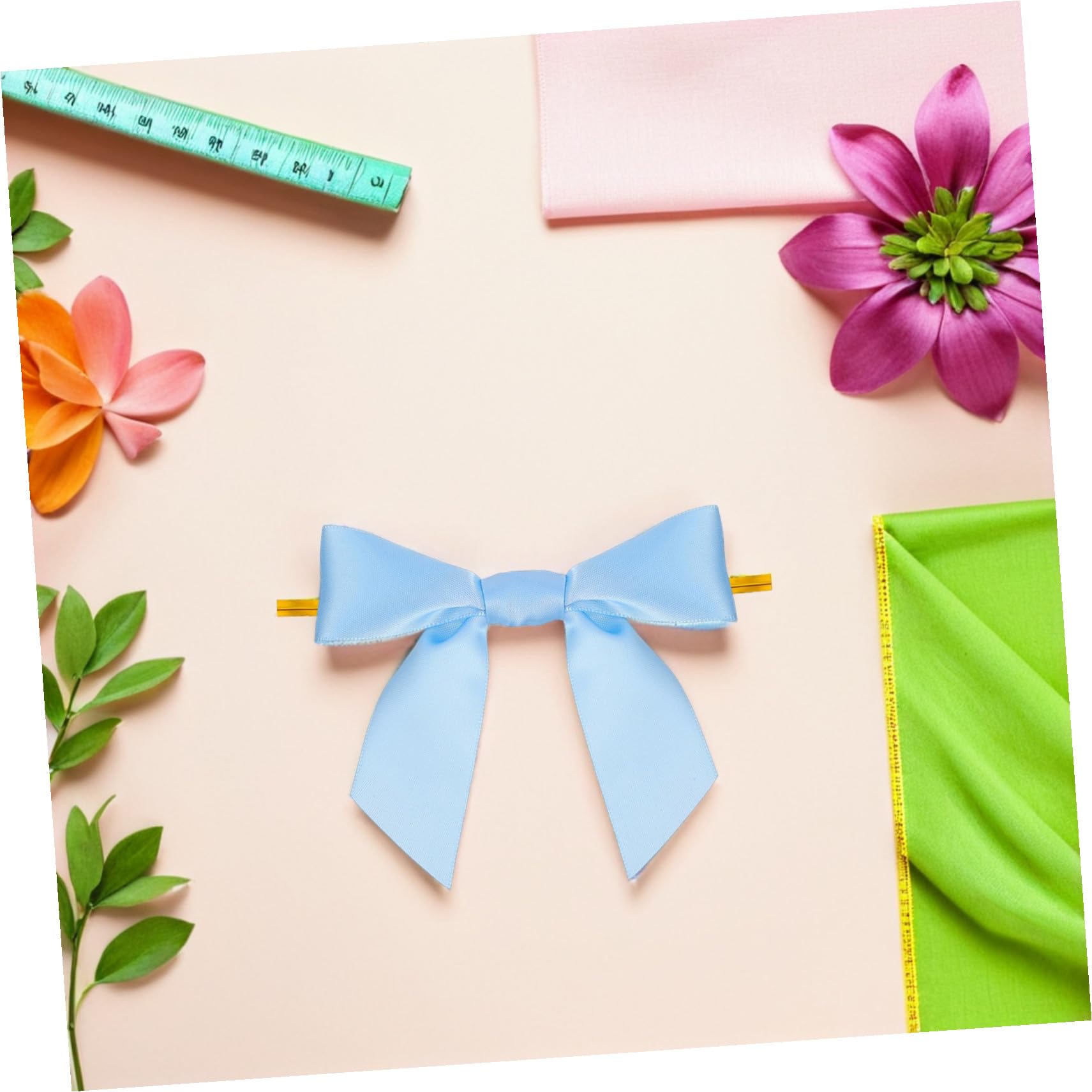 PLAFOPE 100 Piezas Lazos para Bolsas Regalo Azul Moños Preatados para Manualidades Decoración de Fiestas Bodas y Cumpleaños