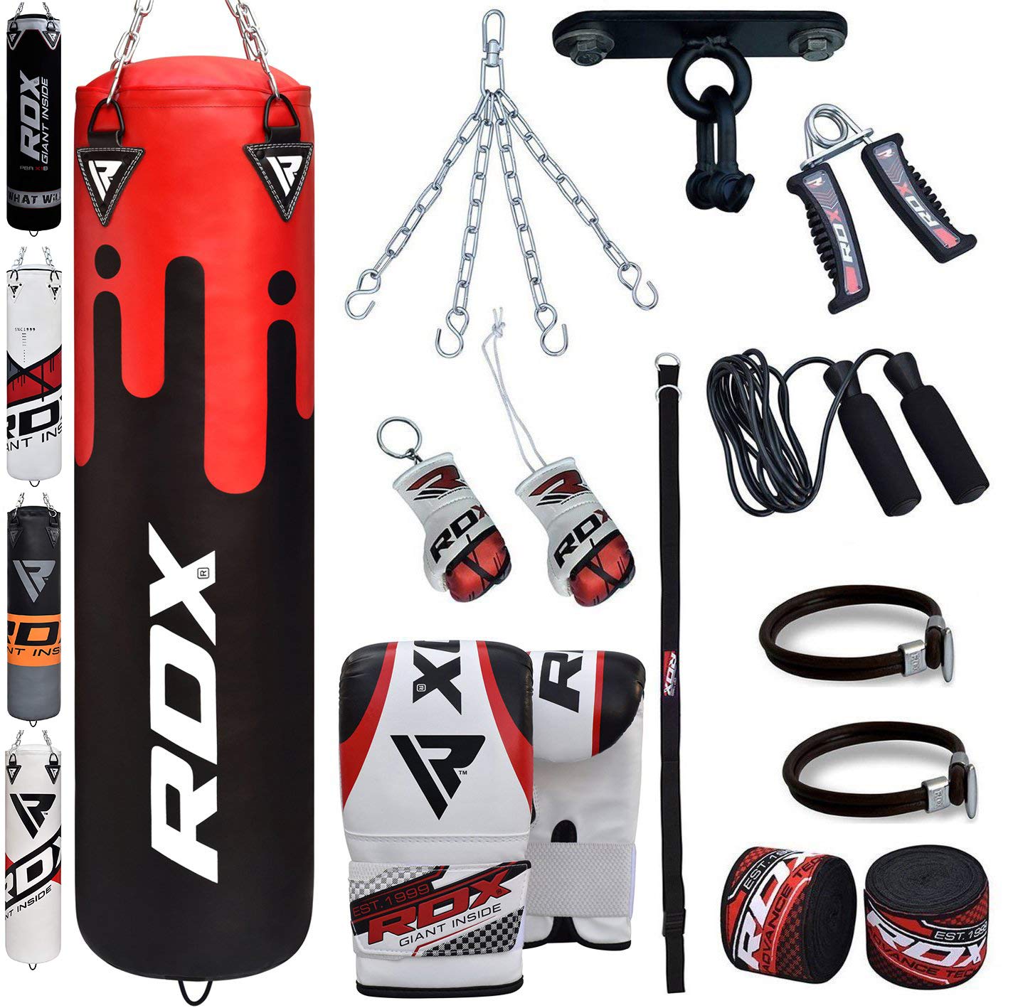 Buy RDX Punch Bag for Boxing Training Filled Heavy Bag Set with