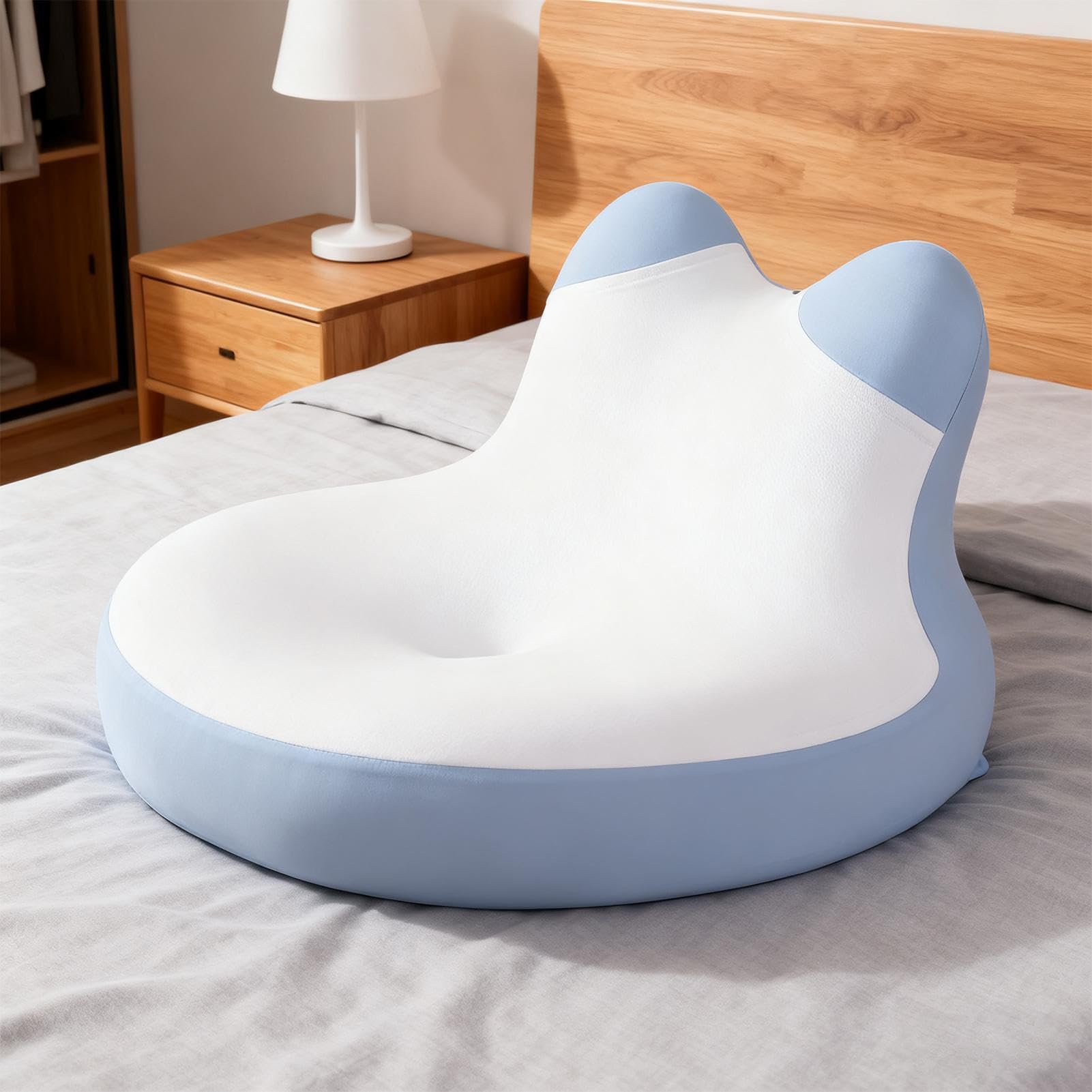 Almohada De Dormir Abajo Impermeable En Todas Las Posiciones | Soporte Para El Cuello Almohada De Cama Abajo Para Hotel Viaje Sofá Camping Dormitorio Mujeres Hombres Adultos Mayores