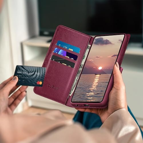 Miniatura 5 de Funda tipo cartera desmontable 2 en 1 para Samsung Galaxy S20 de 6.2 pulgadas con tarjetero de crédito, bloqueo RFID, funda protectora de piel