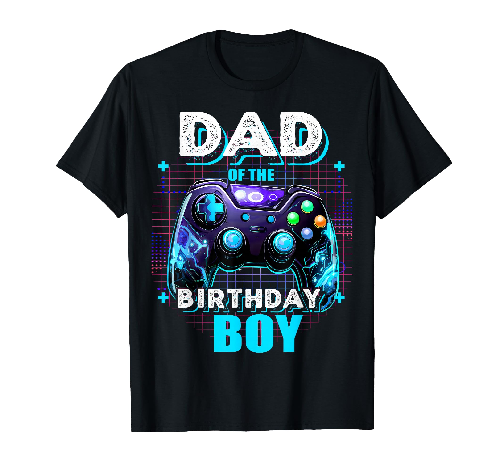 Dad of The Birthday Boy Matching Video Game Birthday Party T-Shirt