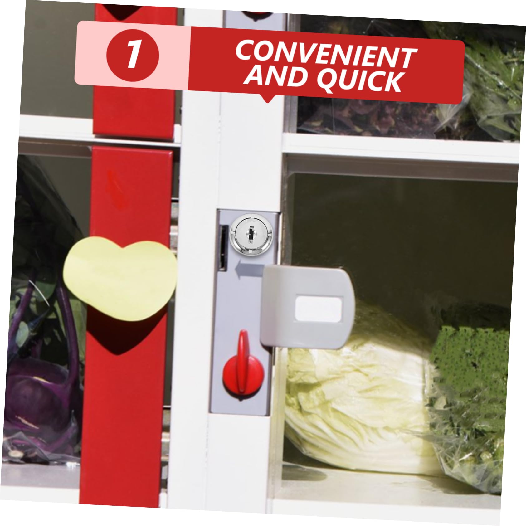 OUNONA Chiavetta per Gumball Machine in Metallo Argentato, Serratura Versatile e Facile da Installare per Distributori Automatici e Accessori Macchina Vending