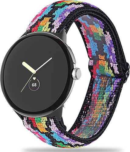 Miimall Compatible con Google Pixel Watch 2 (2023) Pixel Watch, correa de nailon elástica