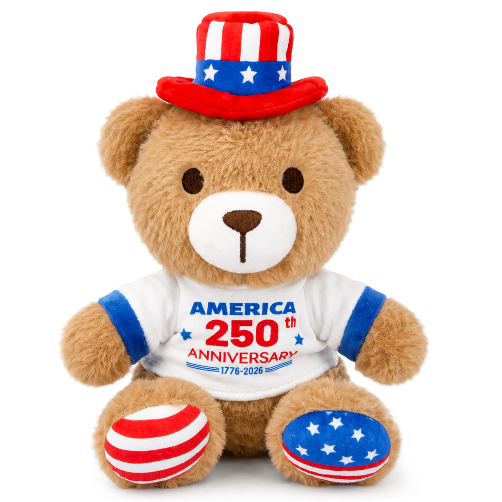 Amazon.com: JIZWPOOM 4th of July Patriotic Teddy Bear Stuffed