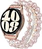 VISOOM Unique Beaded Bracelet Compatible for Samsung Galaxy Watch 8/7/6/5/4 40/44mm Bands/Active 2 Watch 4 Classic 42mm Band Women, 20mm Handmade Cute Stretchy Boho Bracelet for Galaxy Watch 5 pro