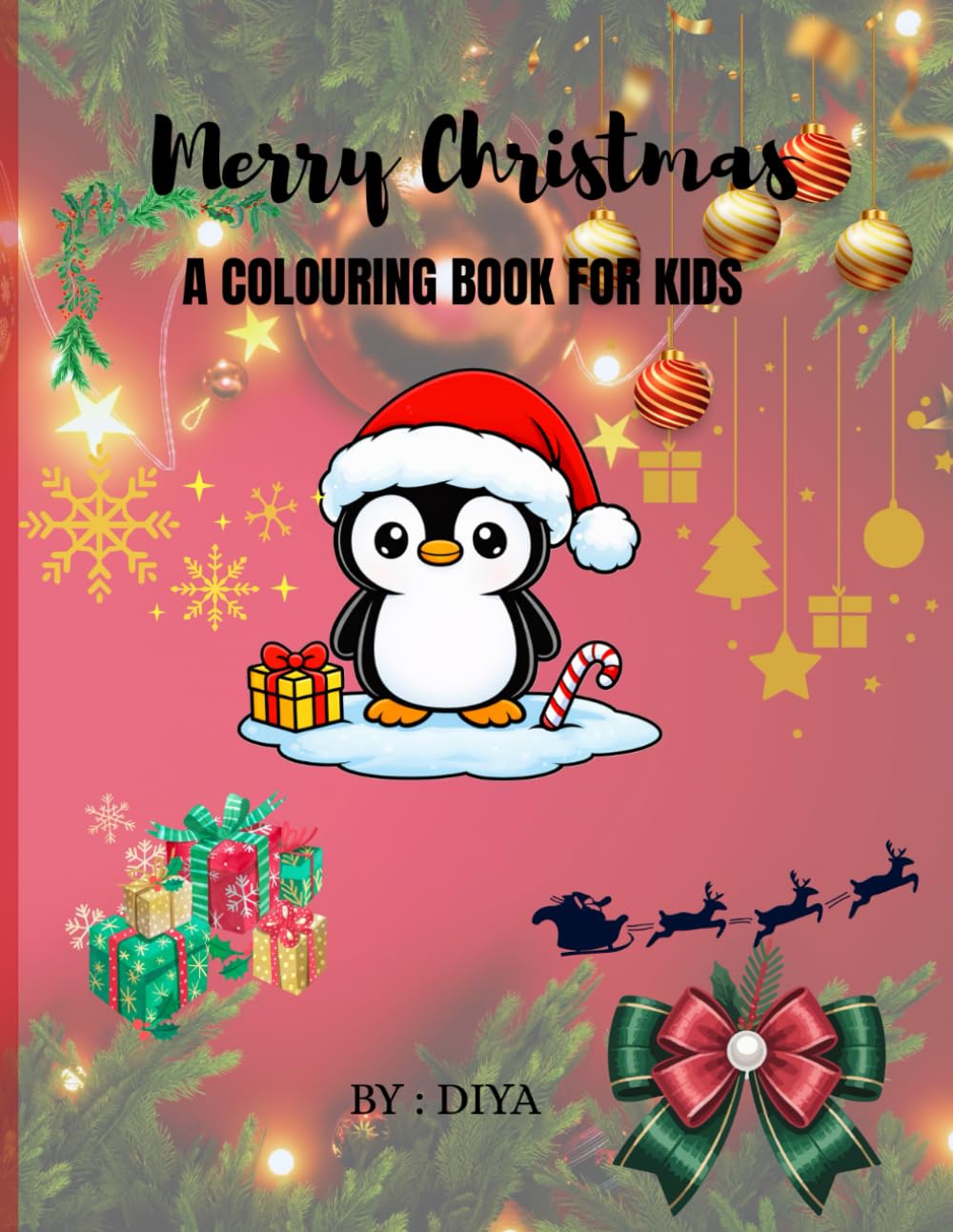 MERRY CHRISTMAS: A colouring book for kids
