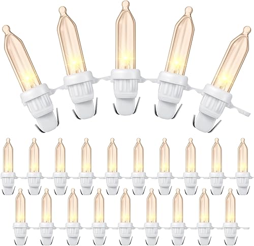 120 bombillas LED de repuesto para Navidad, mini bombillas LED de gran angular para árbol de Navidad, cadena de luz para exteriores, repuesto para