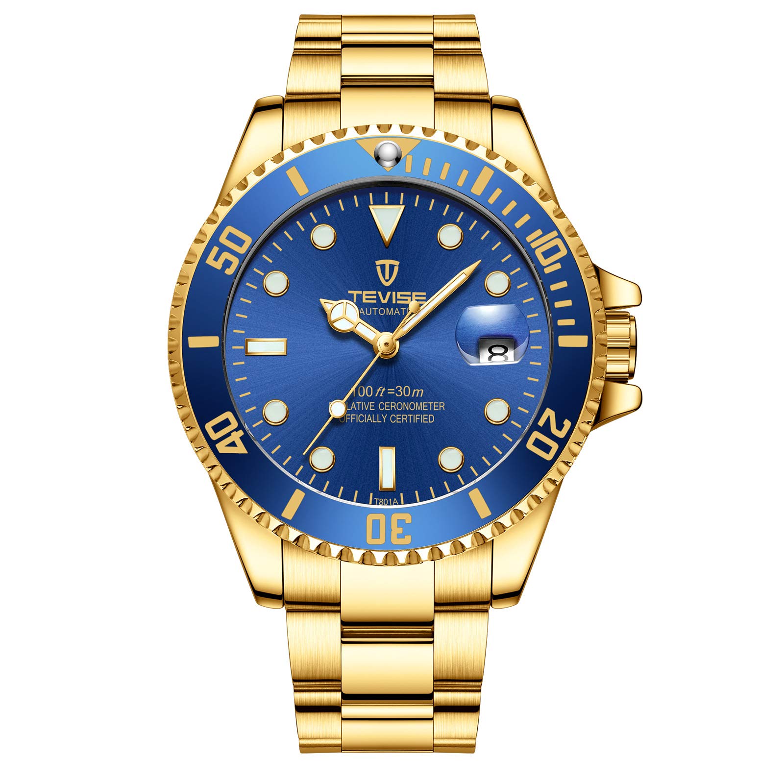 Swiss Luminous Submariner Watch Mens Automatic Mechanical Watch