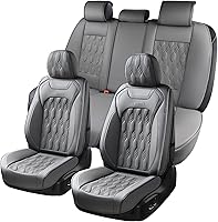 Vista 1 de Coverado Car Seat Covers Full Set, 5 Seats Leather Seat Covers for Cars, Waterproof Seat Covers Front and Back, Car Seat Protectors Car Seat