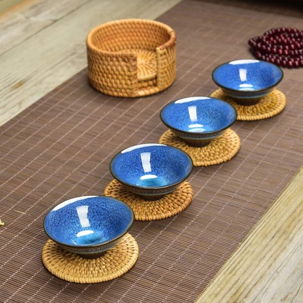 Sottobicchieri con supporto in pelle resistente al calore
