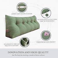 Vista 2 de Almohada Cuña de Cabecero Tamaño Completo Almohada Bolster Grande para Cama Almohada de Lectura Triangular Almohada de Soporte para la Espalda