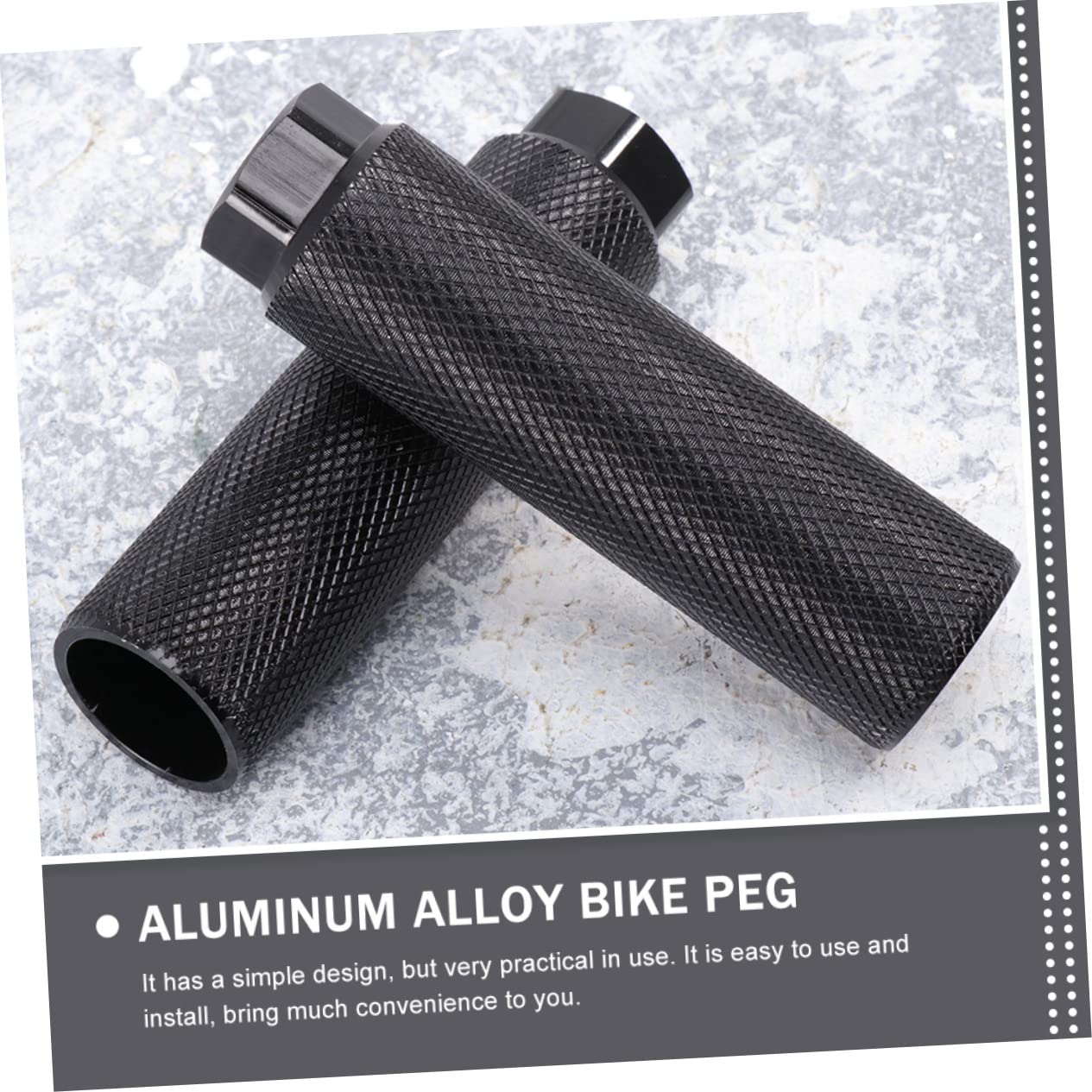 Happyyami 1Set Bike Pegs Wear Resistant Pegs with Non Slip Design for Mountain and Bikes Shape for Enhanced and Stability