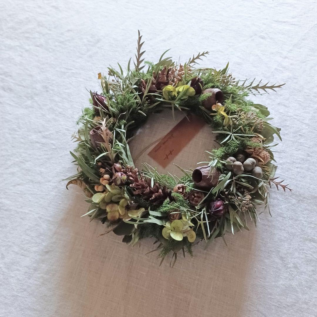 ポポラスベリーとスモークツリーの木の実ハーフリース*ラッピング無料