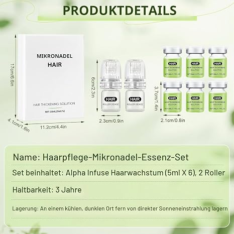 AlphaInfuse Hair Growth System Alpha Infuse Hair Regrowth Solution Hair growth serum hair growth serum pain-free micro infusion technology for quick regrowth strengthens the roots