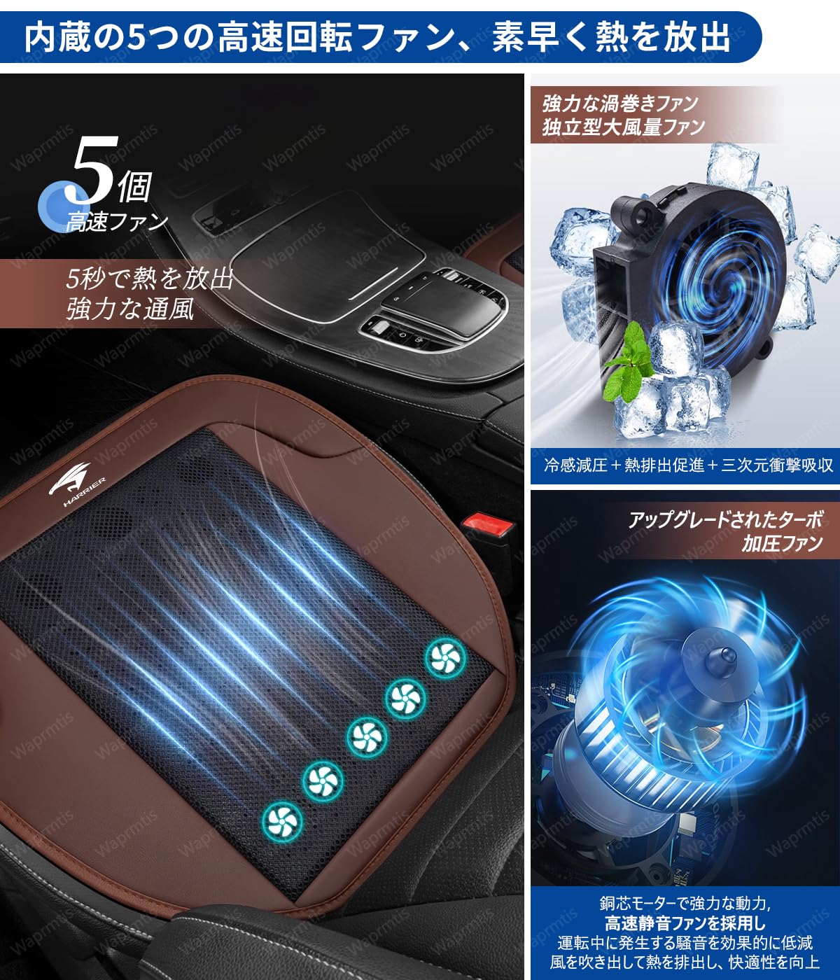 Amazon.co.jp: ハイエース クールシート 車 シートクーラー 3D立体 