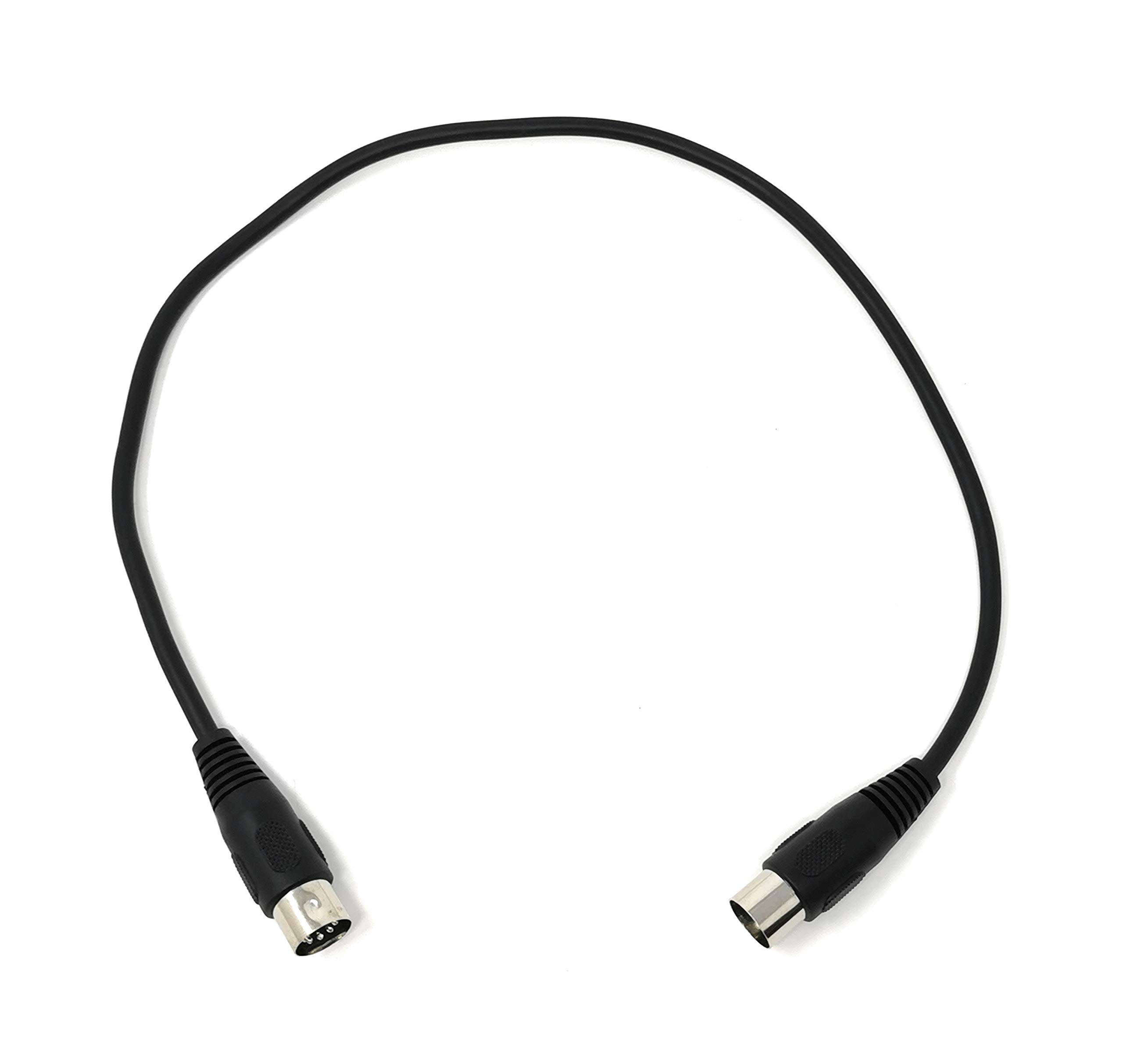 Midi 5m 5-pin Din Audio Cable Lead Cord. 5 Cores. For Electronic Instruments: Keyboards, Synths, Sequencers, Electronic Drums, Drum Machines, Effect Processors, Samplers, Multi-Effects Etc. By OME