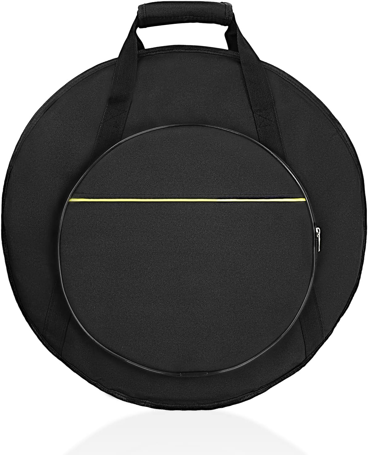 BQKOZFIN Professional 22 Inches Padded Cymbal Bag/Cases 600D Waterproof Oxford Cloth with 17" Pocket, Black