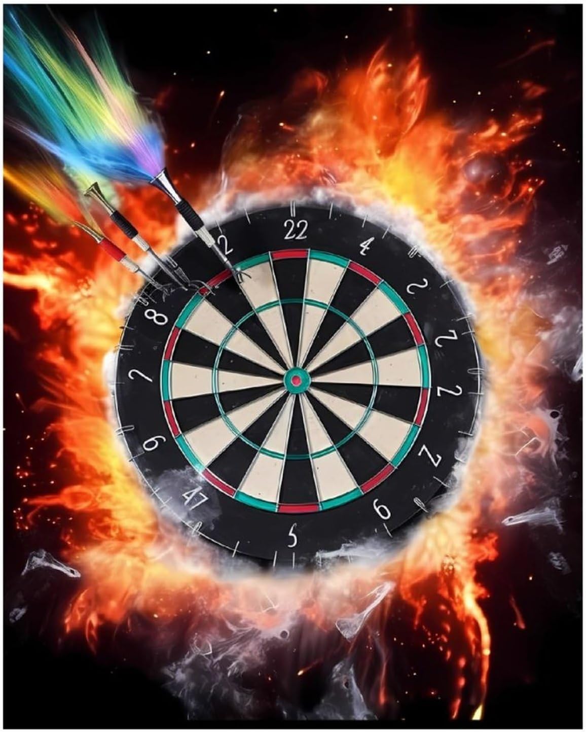 Dart Board Diamond Art Kits for Adults Diamond Art Diamond Painting DIY 5D Diamond Painting Kit Diamond Painting Kits for Adults Gem Art Square Diamond Art Full Drill 16"x20"