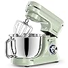 Vospeed Stand Mixer,5 Quarts 8-Speed 1000W Tilt-Head Food Mixer, Kitchen Electric Standing Mixer With Dough Hook, Whisk, Beater, Splash Guard & Mixing Bowl For (Green)