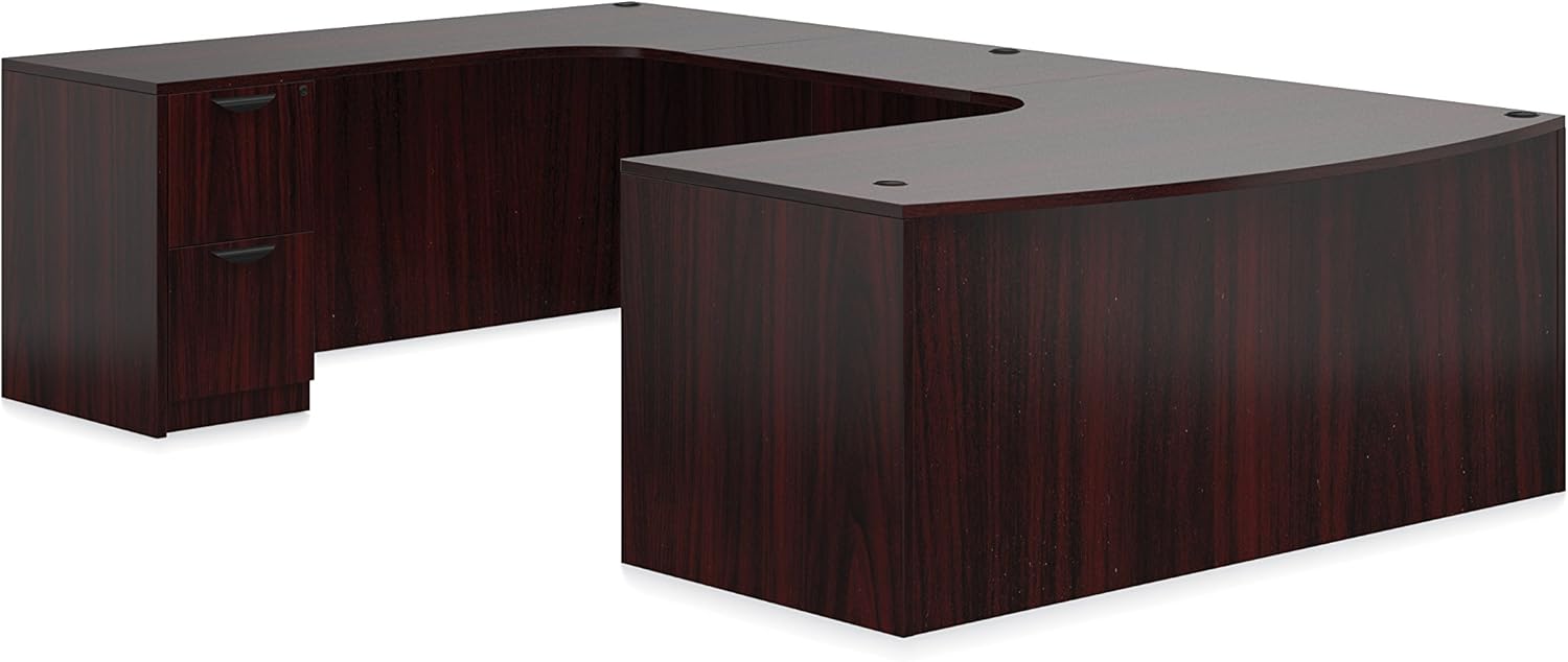 OTG Superior Laminate Executive U-Desk SL-C in Mahogany