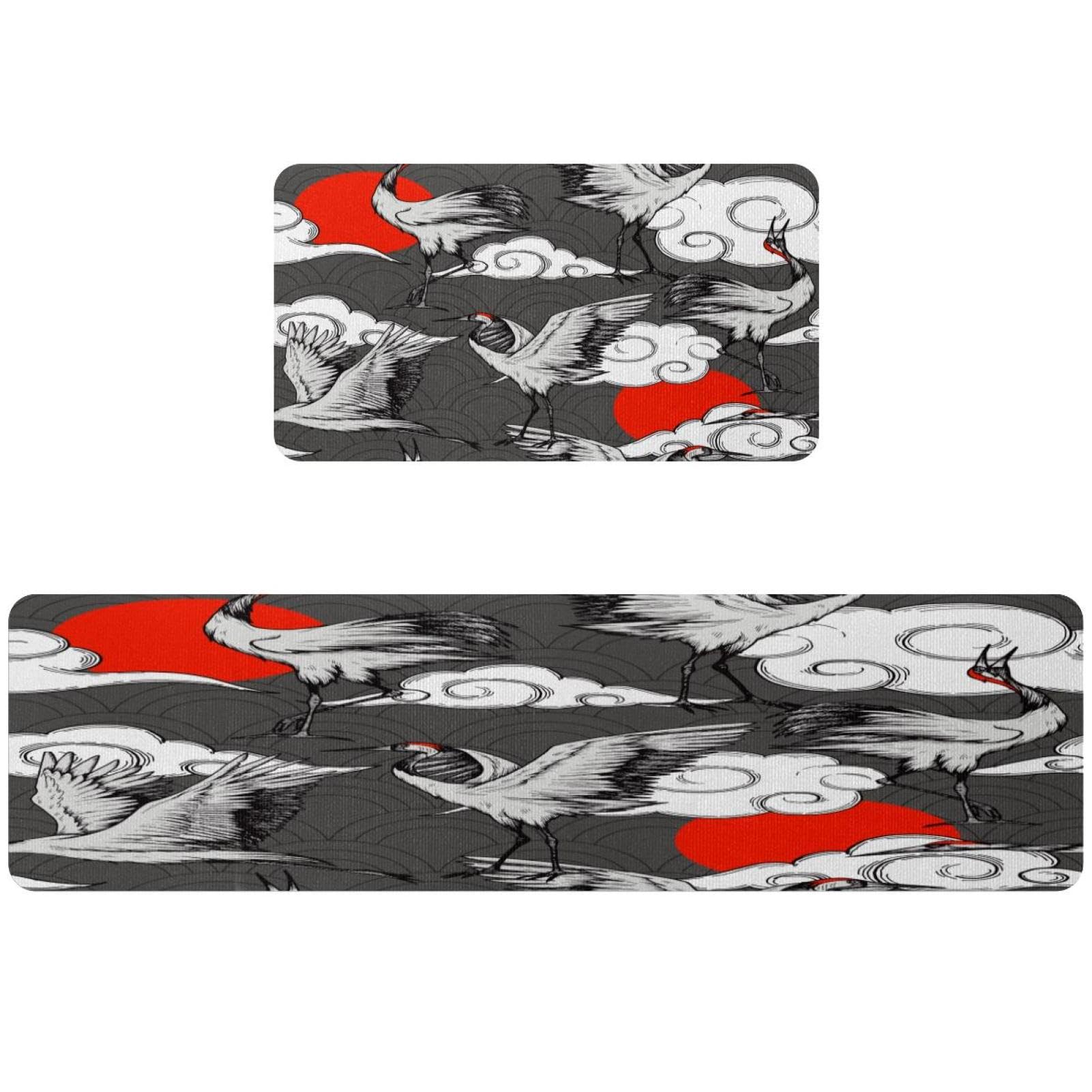 Tapis de cuisine antidérapants et lavables | Set de 2 confort sécurisé