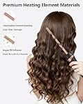 Fer à friser 3/8 po, baguette à friser de 9 mm pour des boucles en spirale serrées | Fer à friser mini en céramique avec double tension, gant résistant à la chaleur et température réglable, parfait pour les cheveux courts et longs et les voyages