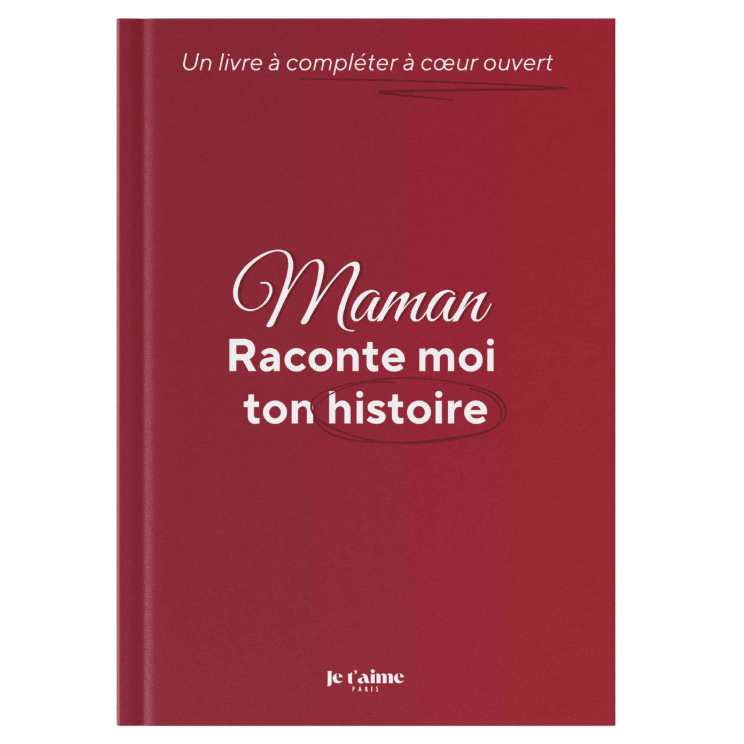 Maman, raconte-moi ton histoire, Livre à compléter pour maman, Journal de souvenirs avec questions guidées, Cadeau Fête des Mères, anniversaire, Noël