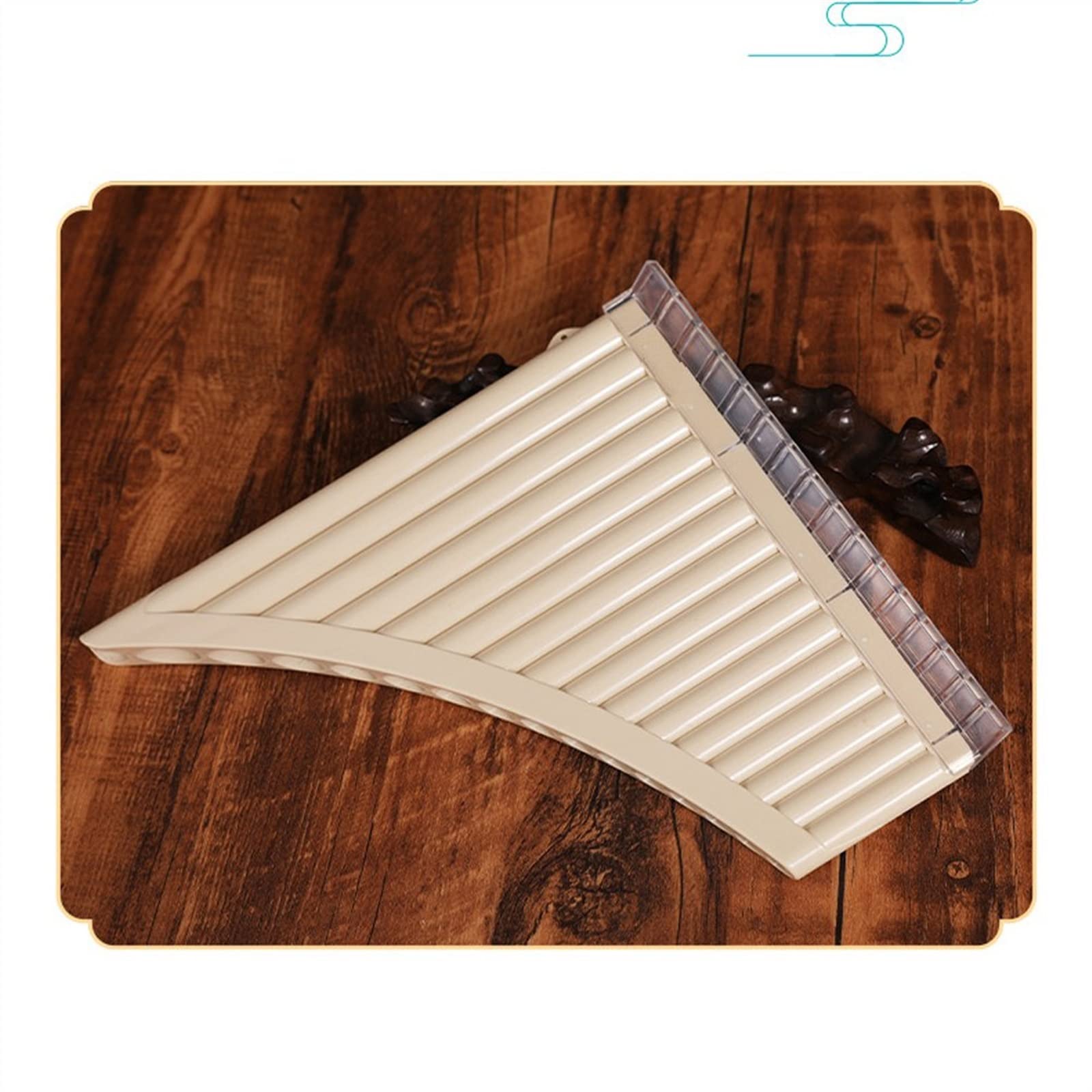 Profesional Pan Flauta 18 Tubos Pan Flauta ABS Resina C Tono Fácil Aprendizaje Panflute Instrumento Musical Niños Regalo para Principiantes