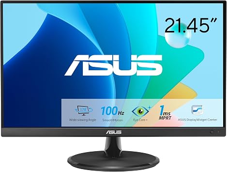 ASUS VP227HF 22 Inch 1080P FHD 100Hz Computer Monitor, HDMI, VGA