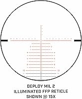 Vista 5 de Bushnell Match Pro ED 5-30x56 Mira de rifle - Vidrio ED Prime, retícula MIL 2 iluminada desplegable para tiro de precisión
