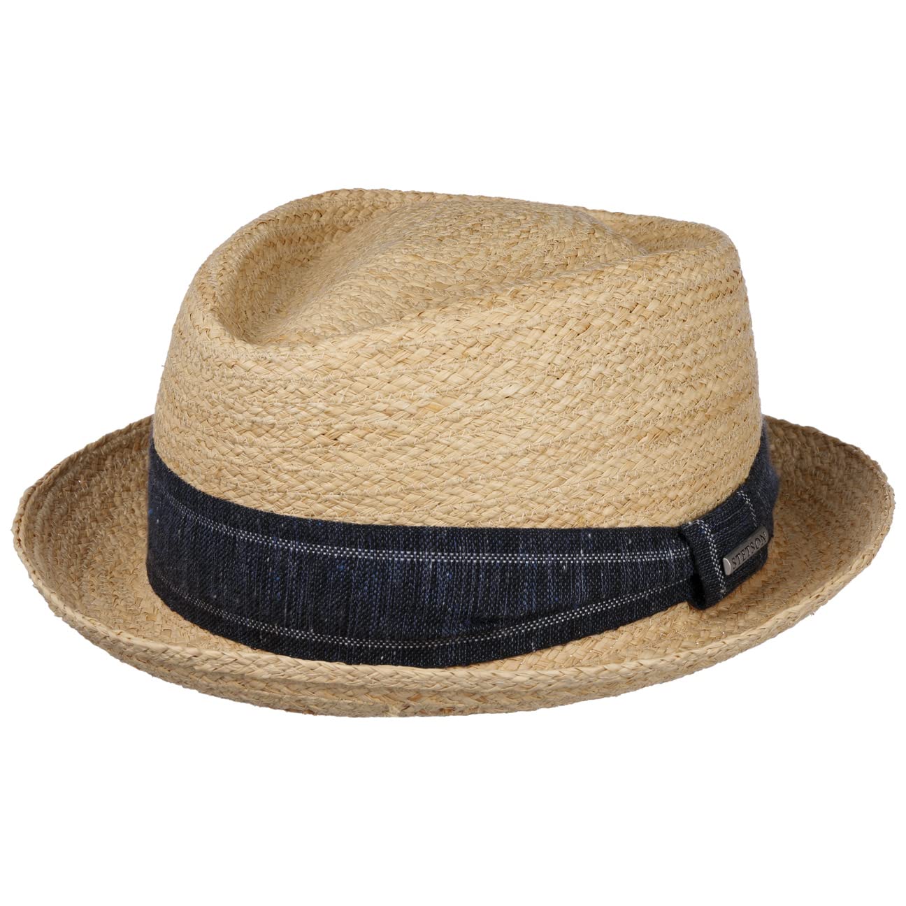 Stetson Sombrero de Rafia Classic Diamond Hombre - Paja Verano Playa con Forro Primavera/Verano