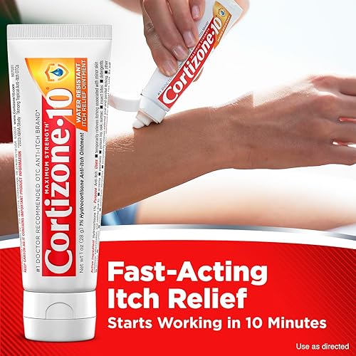 Miniatura 3 de Cortizone-10 ungüento resistente al agua para aliviar la picazón, 1% hidrocortisona, acción rápida, crema antipicazón para picaduras de insectos,