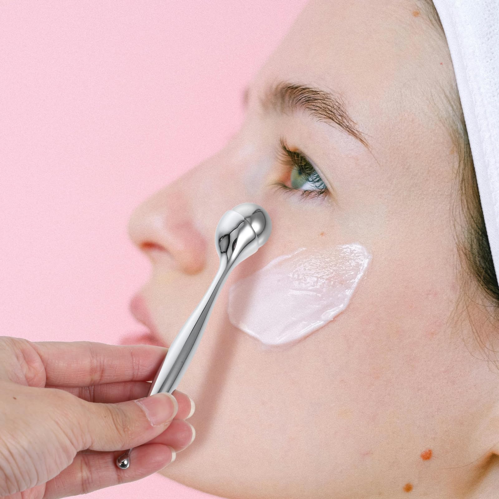 Rodillo de Masaje para Ojos Antiarrugas y Ojeras Mini Portátil Efecto Frío para Cuidado Ocular y Reducción de Bolsas Instrumento de Belleza para Viaje y Uso Diario